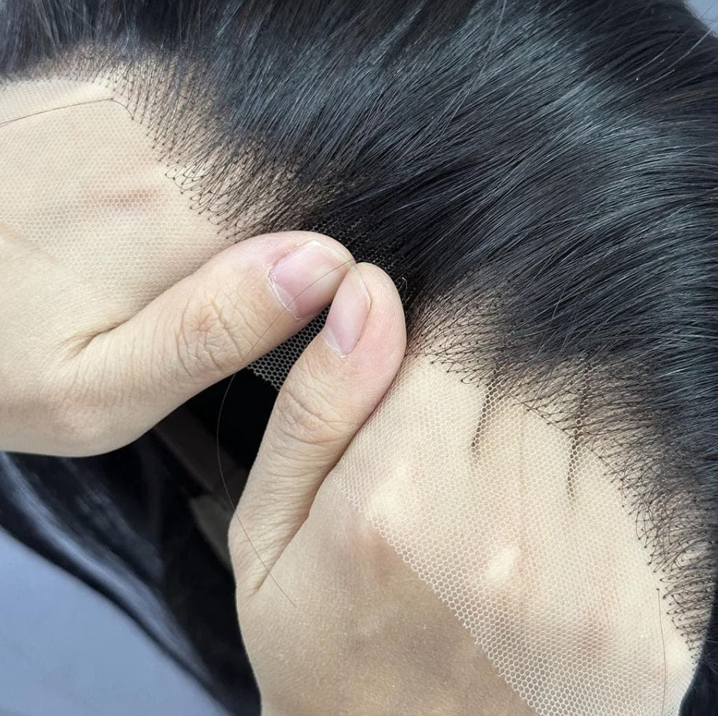 باروكة شعر طبيعي طويلة جدا شعر ستريت اسود  باروكة جذور امامية بكثافة 200% بطول 30 انش 3